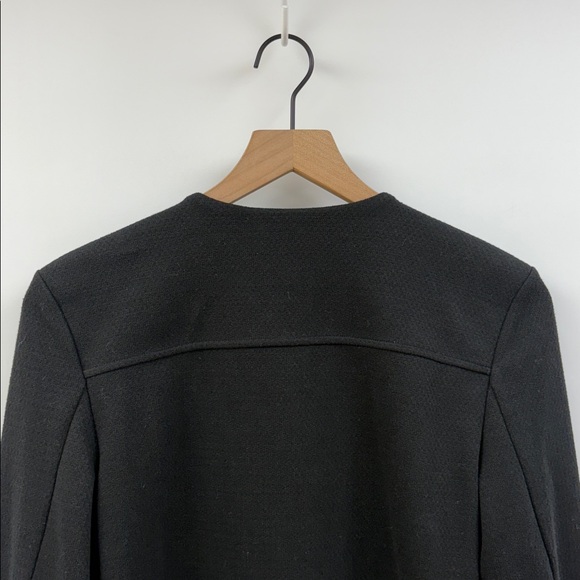 NWT Banana Republic Collarless Boucle Boxy Jacket Lady Blazer Career Black XS - Picture 6 of 8